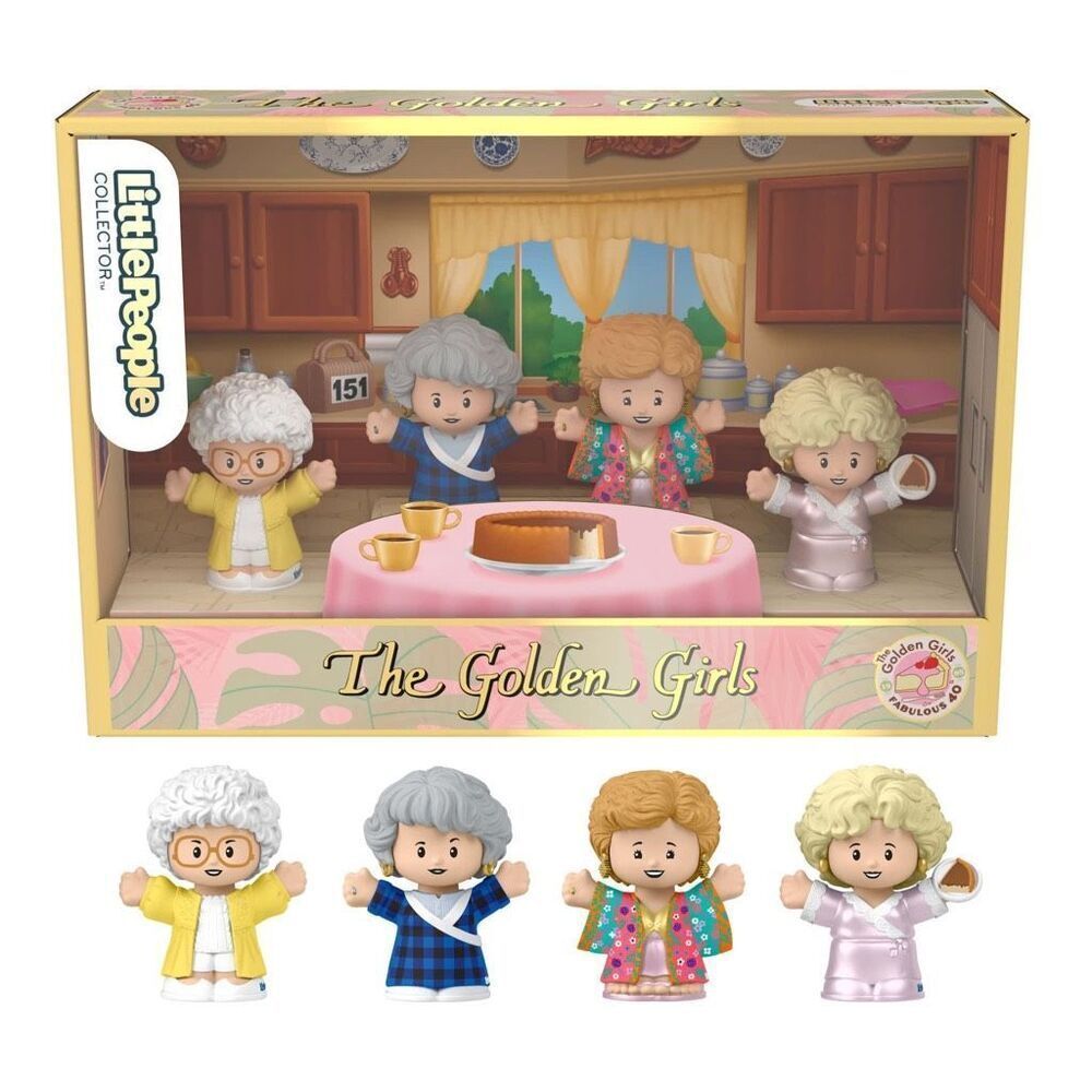 Little People Collector The Golden Girls Late Night Cheesecake, 40th Ann. Set NE
